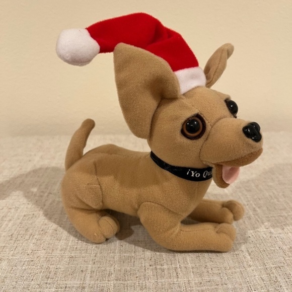 Christmas Taco Bell Talking Dog Plush VINTAGE - Picture 2 of 3